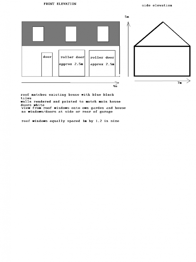 Proposed Front and side Elevation Proposed Front and side Elevation